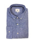 Chemise uni bleu mélange